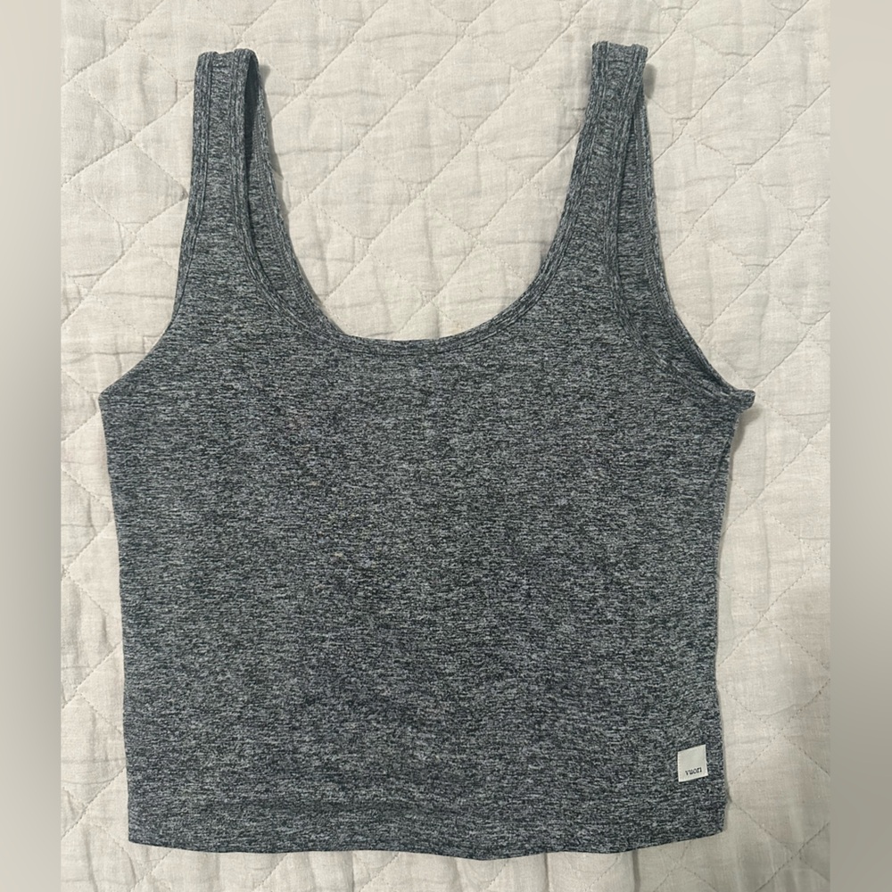 Vuori Halo Essential Tank - Heather Grey, Womens L